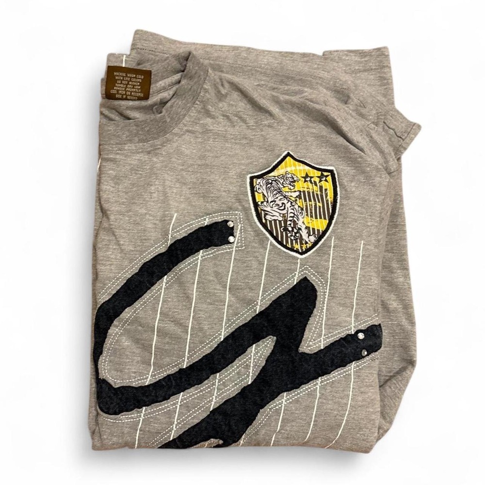 Urban Environmental Management Vintage Gray Graphic Long Sleeve T-Shirt‎ 3XL Y2K